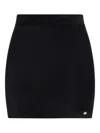 Amiri Ribbed Knit Mini Skirt In Black