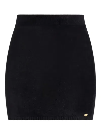 Amiri Knit Mini Skirt In Black