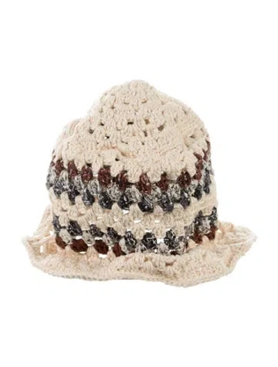 Pre-owned Amiri Knitted Bucket Hat In Neutral