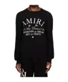 Amiri Arts District Cotton Sweatshirt In Black