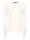 Amiri Cashmere Roundneck Transparent Pull In Neutral