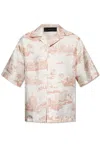 Amiri La Landmark Printed Short-sleeved Shirt In Neutrals/pink
