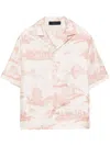 Amiri La Landmark Printed Short-sleeved Shirt In Neutrals