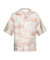 Amiri La Landmark Printed Short-sleeved Shirt In White
