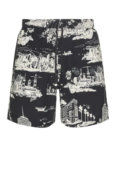 Amiri La Landmark Short In Black And White