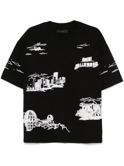 Amiri La Landmark T-shirt In 001