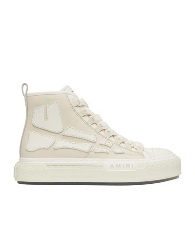 Amiri Lace-up High-top Sneakers In White