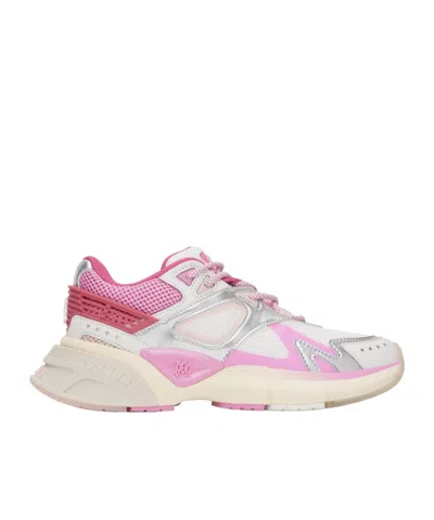 Amiri Lace-up Logo Sneakers In Nude