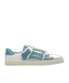 Amiri Multicolor Leather And Suede Pacific Bones Sneakers In Blue