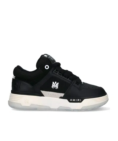 Amiri Low Top Sneakers Contrast Sole Design In Black