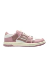 Amiri Skel Leather Low-top Sneakers In Pink