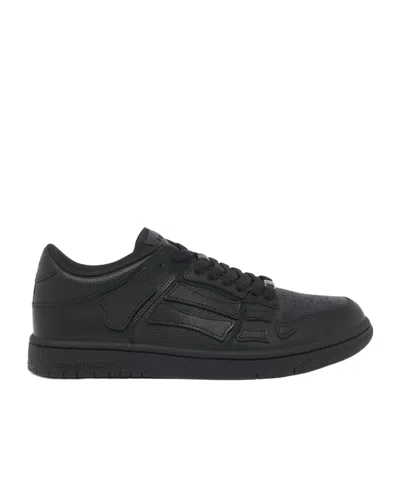 Amiri Cny Skel Top Low Sneakers In Black