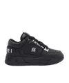 Amiri Black Sneakers With Logo Patch On The Side And Logo Lettering On The Rear In Leather Man In Multi