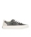 Amiri Sunset Pebbled Low-top Sneakers In Gray