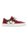 Amiri Leopard Sunset Skate Low Top Sneakers In Multicolor