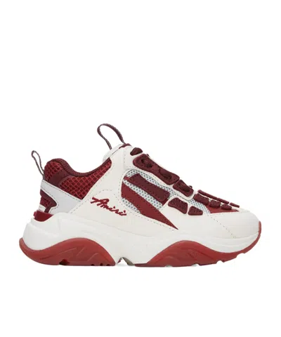 Amiri Kids White & Red Bone Runner Sneakers