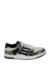 Amiri Low Top Camouflage Pattern Rubber Sole Sneakers In Multi