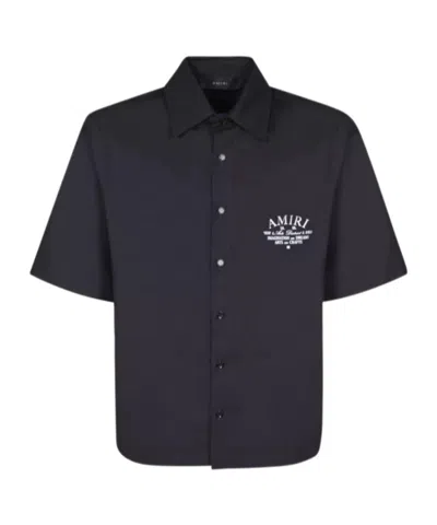 AMIRI LAPEL SHORT-SLEEVED SHIRT