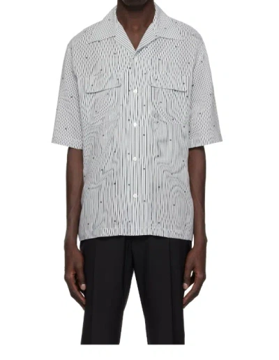 Amiri Lapel Short-sleeved Shirt In Multicolor