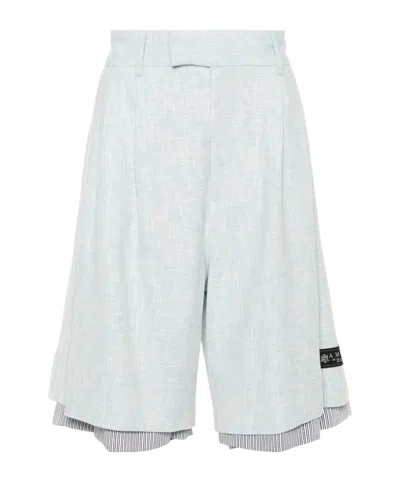 Amiri Layered Bermuda Shorts In White