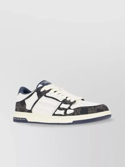 Amiri Leather And Fabric Sneakers In White