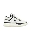 Amiri White And Black Chunky Sneakers With Logo Detail In Leather And Mixed Tech Fabrics Man