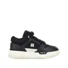 Amiri Black Low Top Sneakers With Logo Patch On The Tongue And Logo Lettering On The Heel In Leather Man In Black