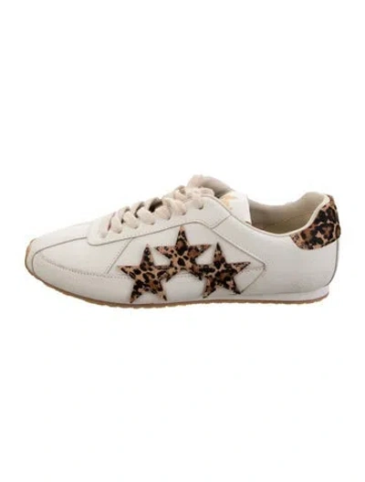 Pre-owned Amiri Leather Animal Print Sneakers In Multicolor