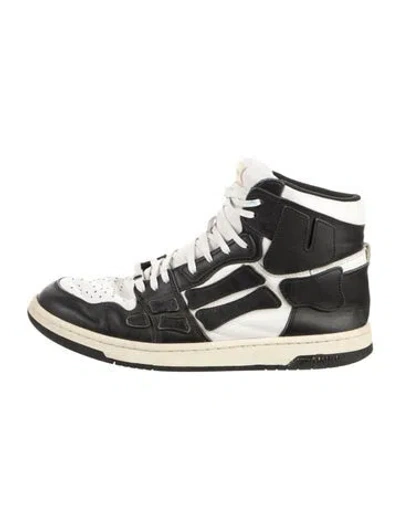 Pre-owned Amiri Leather Athletic Sneakers In Black