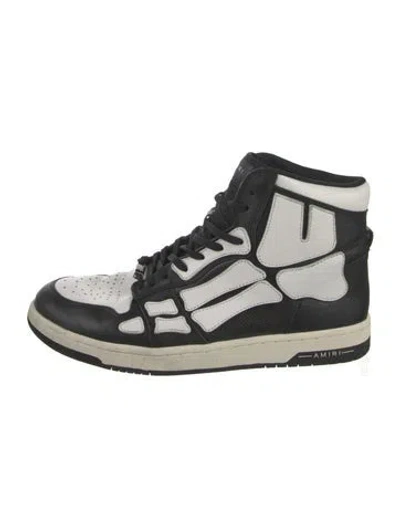 Pre-owned Amiri Leather Athletic Sneakers In Black