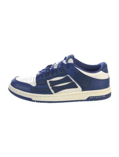 Pre-owned Amiri Leather Athletic Sneakers In Blue