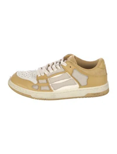 Pre-owned Amiri Leather Athletic Sneakers In Brown
