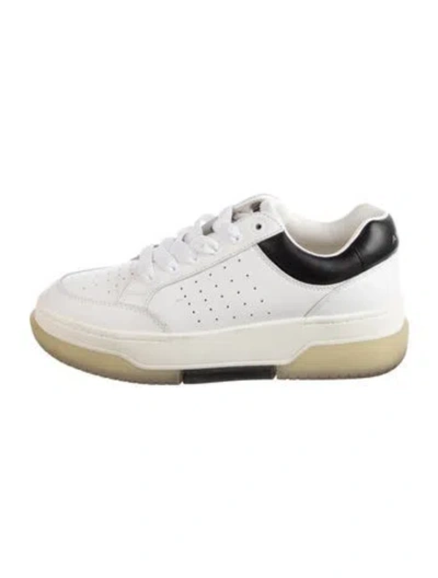 Pre-owned Amiri Leather Athletic Sneakers In White
