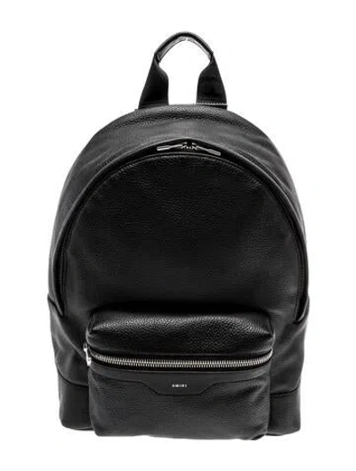 Pre-owned Amiri Leather Backpack In Black