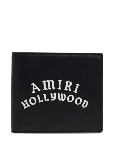 Amiri Leather Bi-fold Wallet In Black
