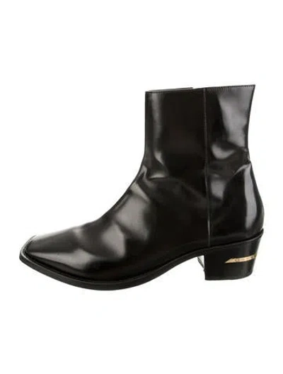 Pre-owned Amiri Leather Boots In Black