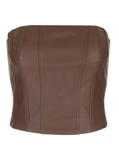 AMIRI AMIRI LEATHER BUSTIER