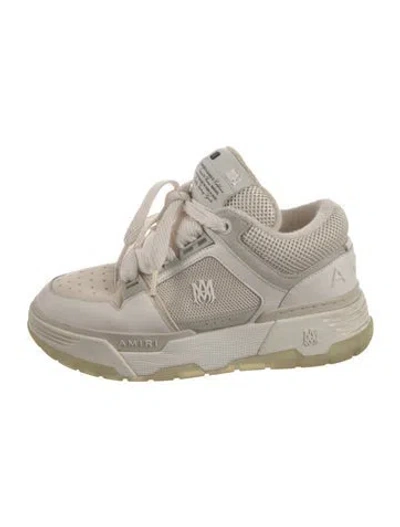 Pre-owned Amiri Leather Chunky Sneakers In Neutral