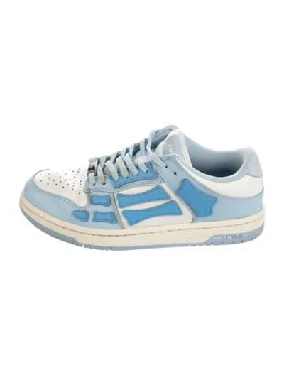 Pre-owned Amiri Leather Colorblock Pattern Sneakers In Blue
