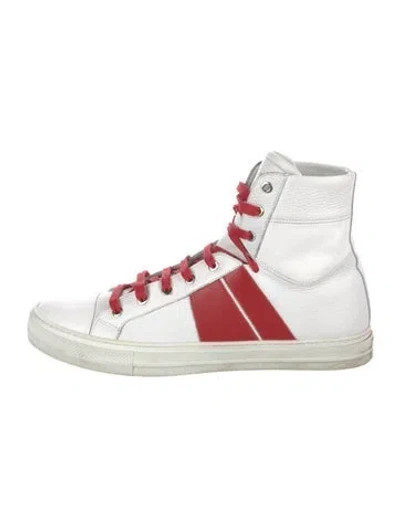 Pre-owned Amiri Leather Colorblock Pattern Sneakers In Multi