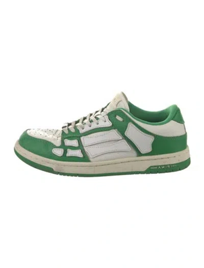 Pre-owned Amiri Leather Colorblock Pattern Sneakers In Multi