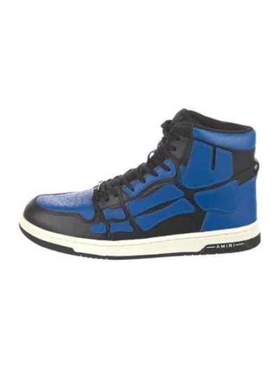 Pre-owned Amiri Leather Colorblock Pattern Sneakers In Multi