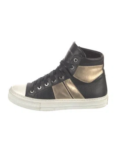 Pre-owned Amiri Leather Colorblock Pattern Sneakers In Multi