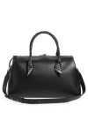 Amiri Leather Duffle Bag In Black