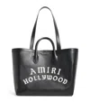 Amiri Leather Hollywood Tote Bag In Black