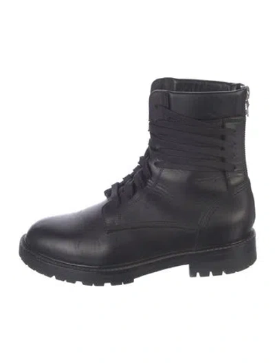 Pre-owned Amiri Leather Lace-up Boots In Blue