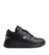 Amiri Black Sneakers With Logo Patch On The Side And Logo Lettering On The Rear In Leather Man