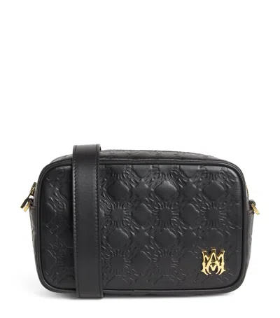 Amiri Leather Ma Quad Camera Case In Black