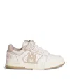 Amiri Men 'skyline' Beige Sneaker With Maxi Logo On The Side And Velcro Strap With Logo In Leather M In Multi