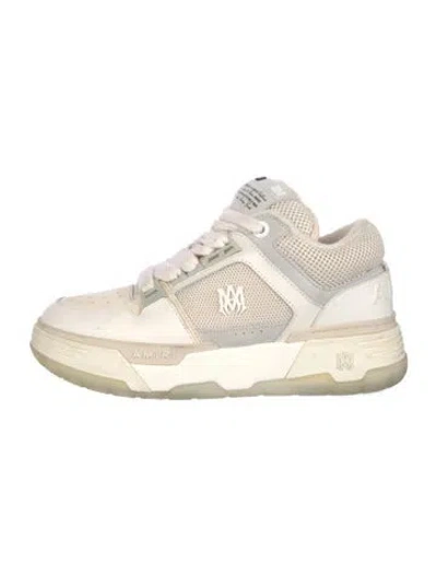 Pre-owned Amiri Leather Mesh Accents Chunky Sneakers In Neutrals